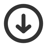 Arrow Down Cricle SVG Icon